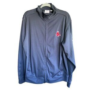 MLB Red Sox Zip Up Sportswear Baseball Athletic Fan Jacket B Logo Size Large
